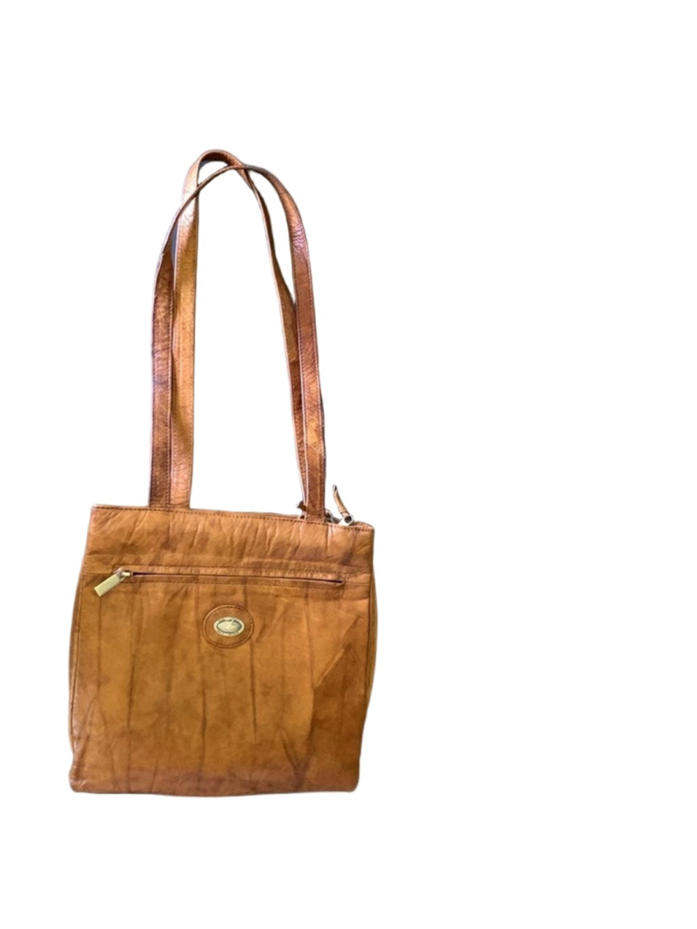 leather shoulder bag Moda Italia Paolo Piccolo tan